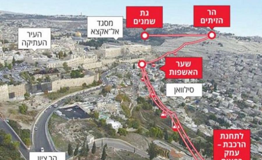 حكومة الاحتلال تصادق على مشروع "تلفريك" يربط بين طرفي القدس المحتلة