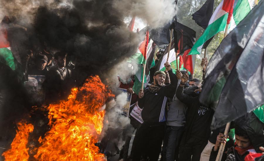 تظاهرات في فلسطين ضد صفقة القرن 