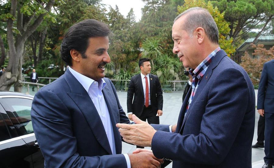 امير قطر يلتقي بأردوغان في تركيا 