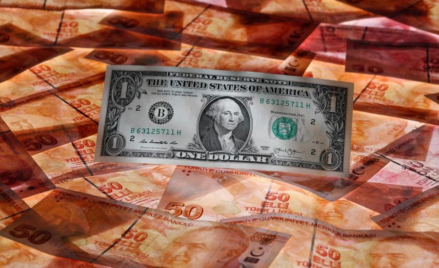 الدولار الامريكي والليرة التركية 