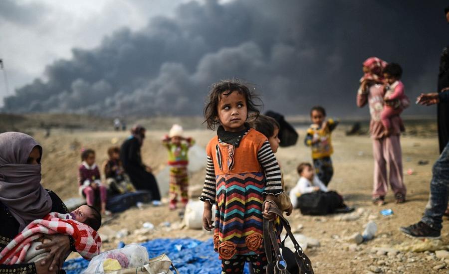"يونسيف": مئة ألف طفل مهددون بالموت في الموصل
