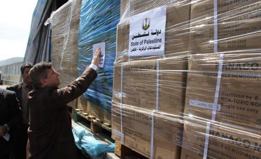 تسيير شاحنات ادوية الى غزة 