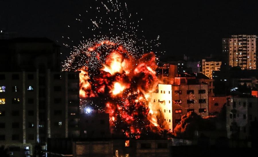 اصابات في قصف اسرائيلي على غزة