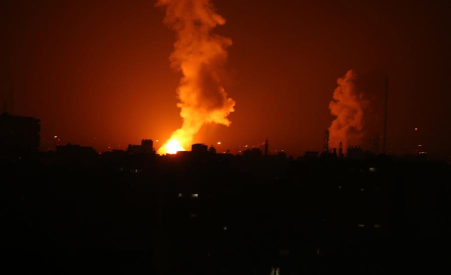 القصف على غزة 
