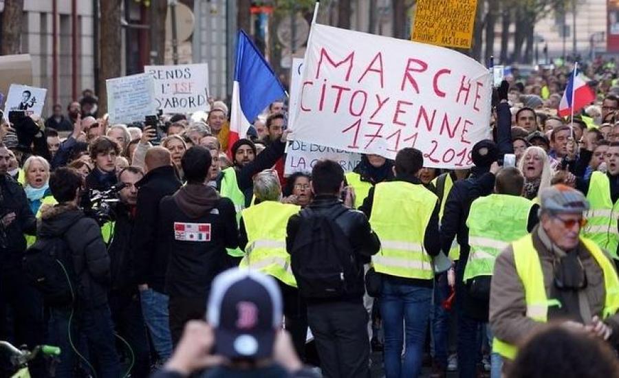تظاهرات السترات الصفر في فرنسا 
