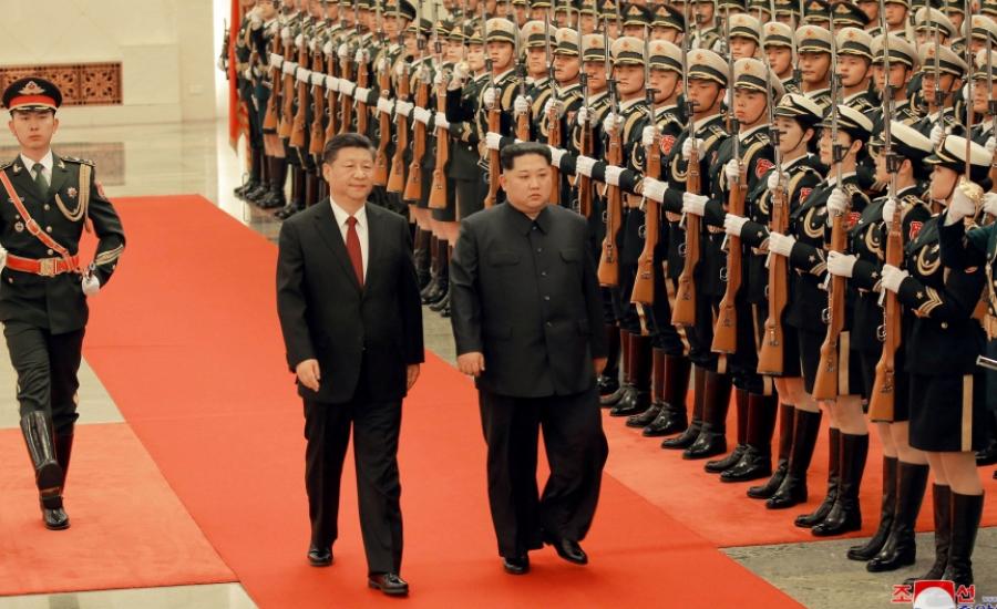 الزعيم الكوري الشمالية والصين 
