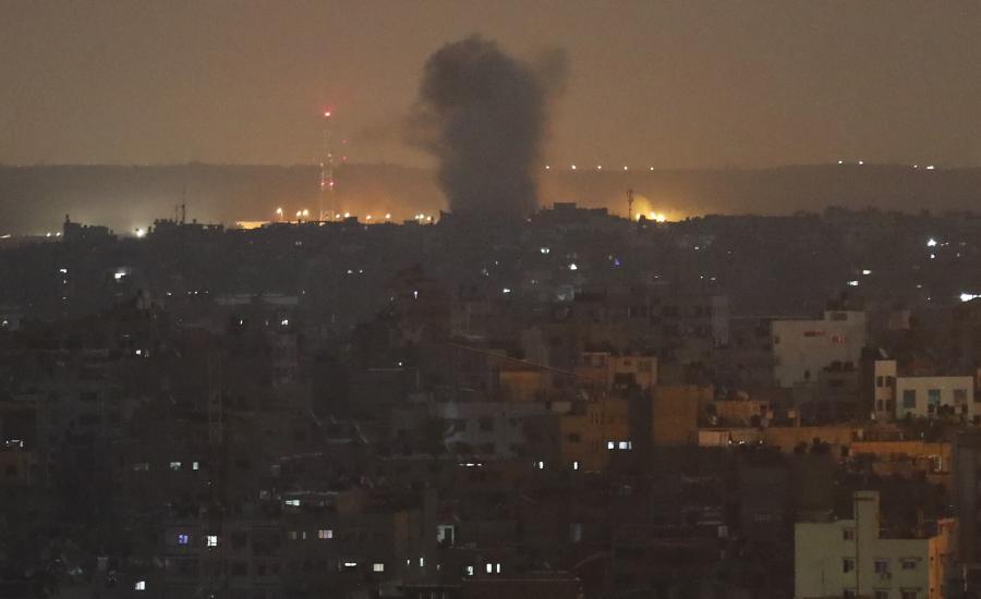 قصف اسرائيلي على مناطق في قطاع غزة 