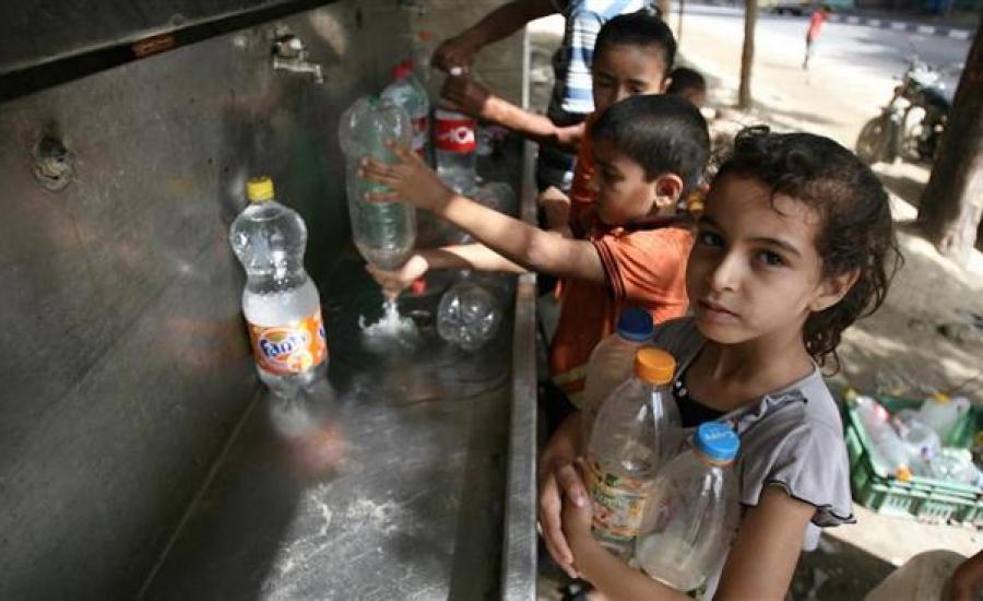 تلوث المياه في غزة 