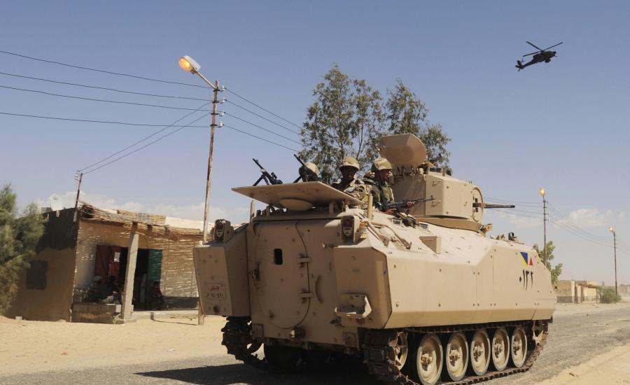 مسلحون يهاجمون موقعين عسكريين للجيش المصري بسيناء