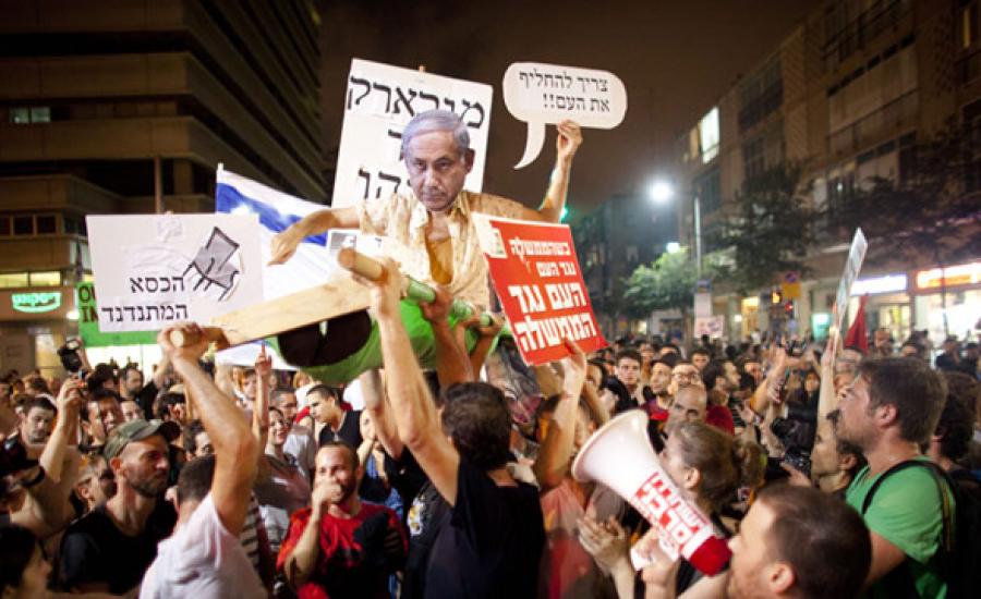 آلاف المستوطنين يتظاهرون في تل أبيب ضد فساد نتنياهو 