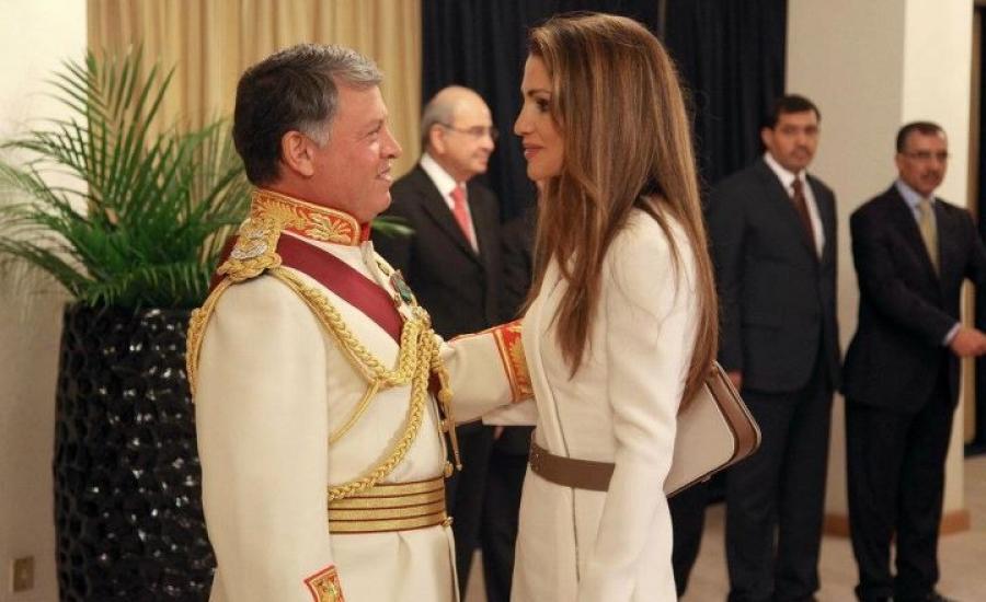 الملكة رانيا والملك عبد الله 