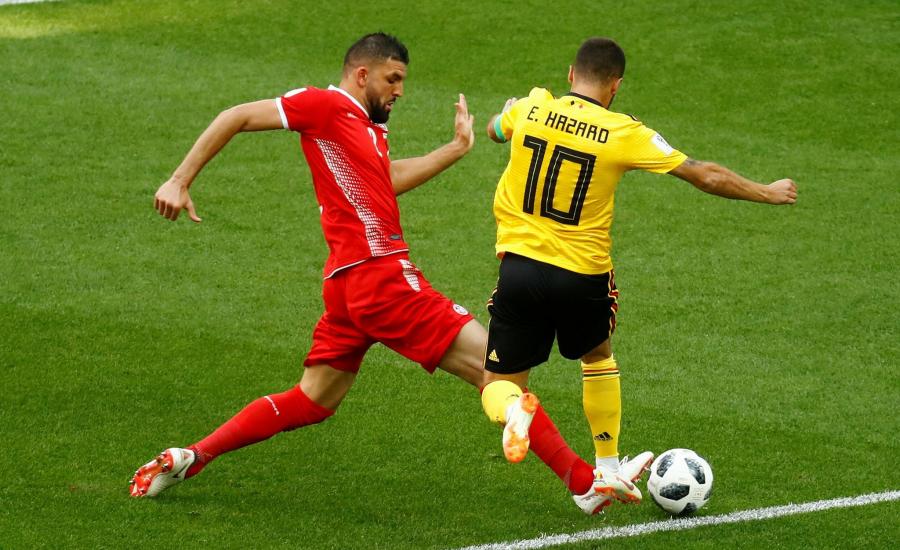 ضربة جزاء لبلجيكا امام تونس 