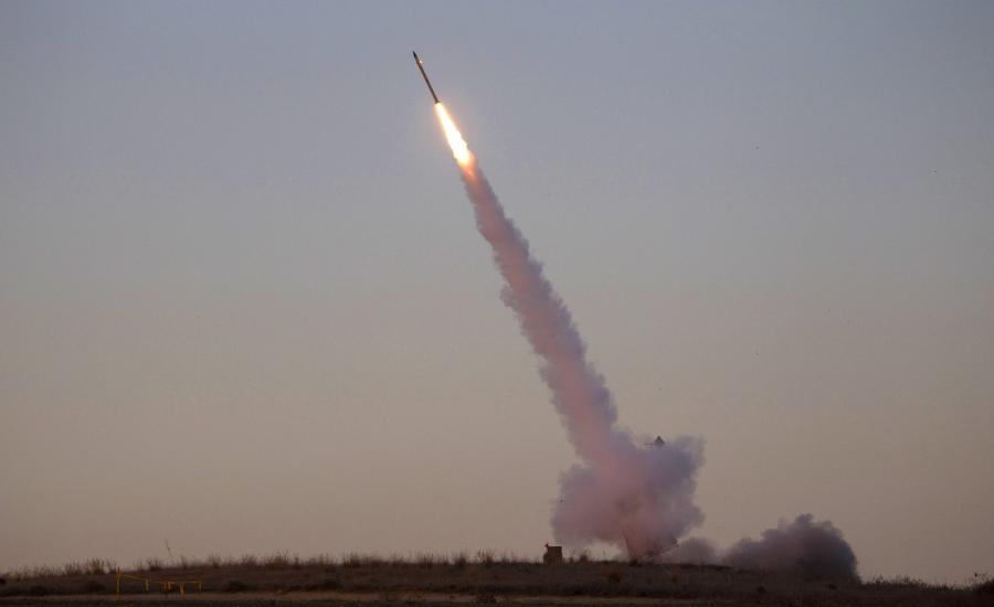 اطلاق صاروخ من سيناء 