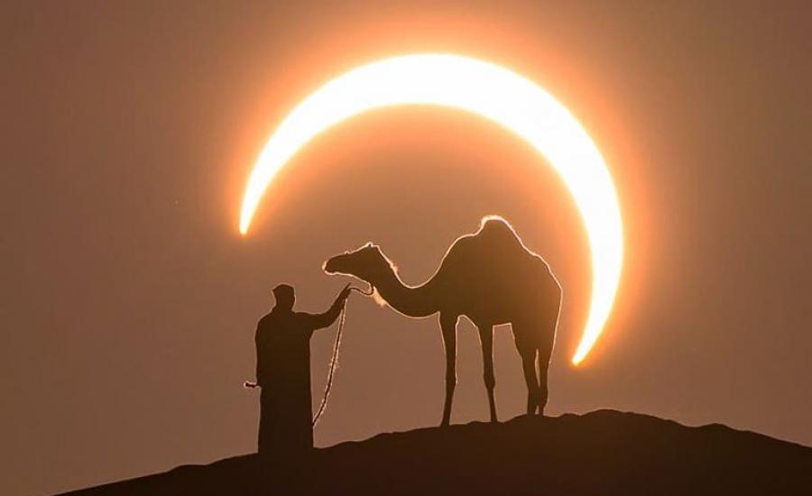 الكسوف الحلقي للشمس في السعودية 