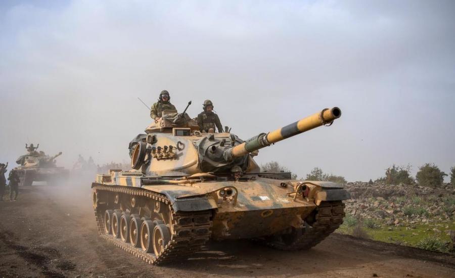 الجيش التركي والجيش السوري في عفرين 