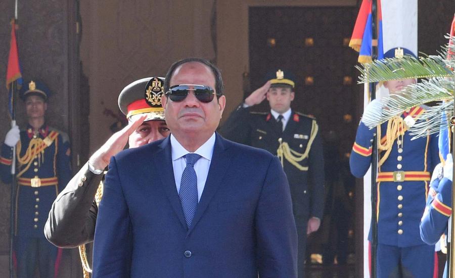 وزير الاوقاف المصري والسيسي 