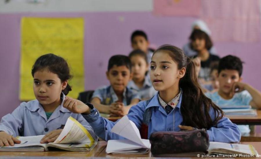 العودة الى المدارس في فلسطين 
