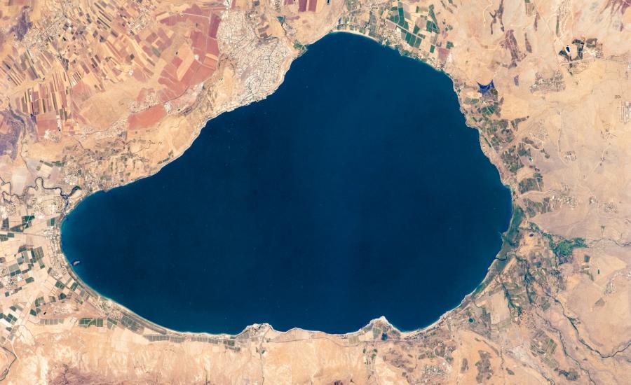 منسوب المياه في بحيرة طبريا 