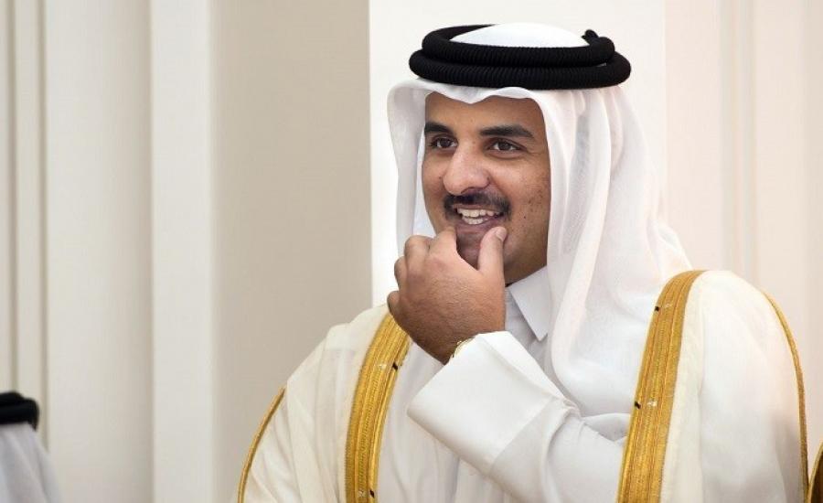 أمير قطر يبعث برقيتي تهنئة للعاهل السعودي ولولي العهد الجديد