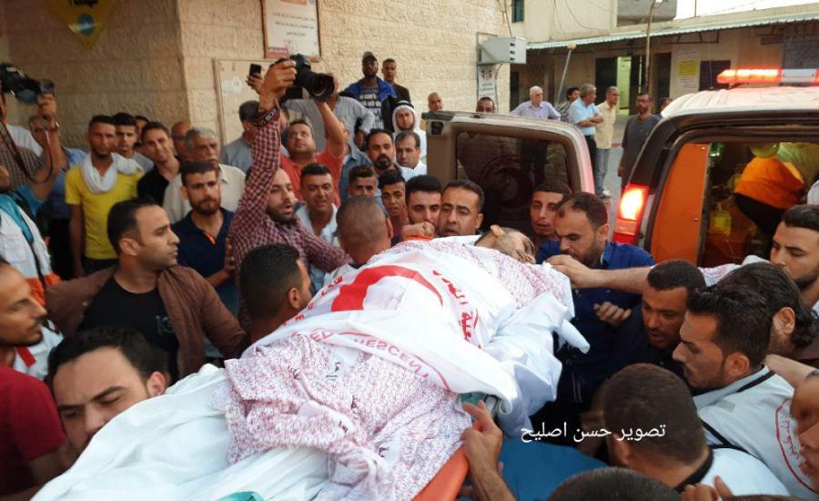 استشهاد ضابط اسعاف فلسطيني في غزة 