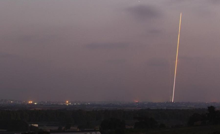 انفجار صاروخ اطلق من غزة 