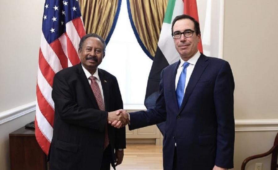عبد-الله-حمدوك-رئيس-وزراء-السودان-ووزير-الخزانة-الأمريكي