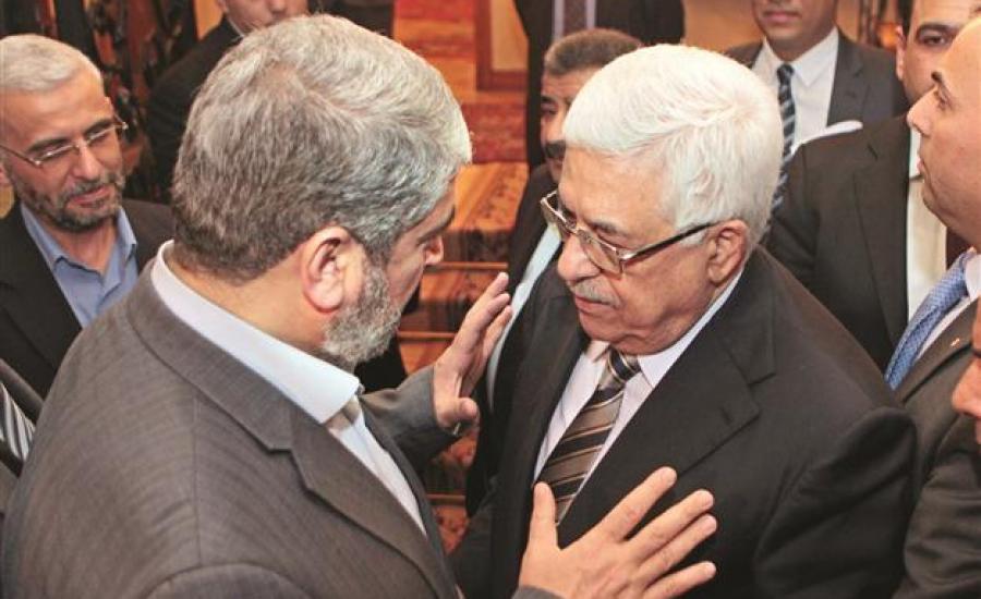 عباس وخالد مشعل 