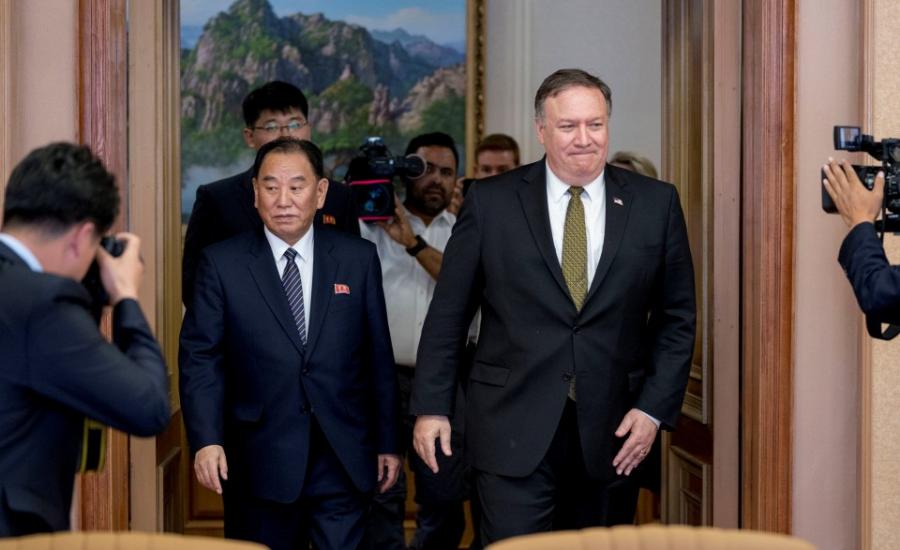 وزير الخارجية الامريكي والكوري الشمالي 