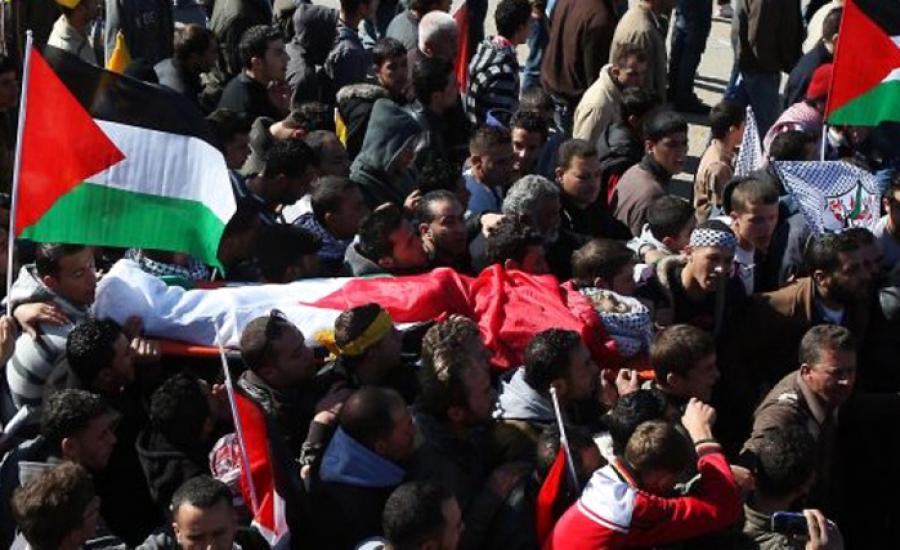 تشييع جثامين الشهداء الفلسطينيين  