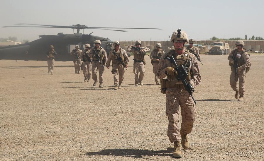 الجيش الأمريكي في افغانستان والعراق وسوريا 