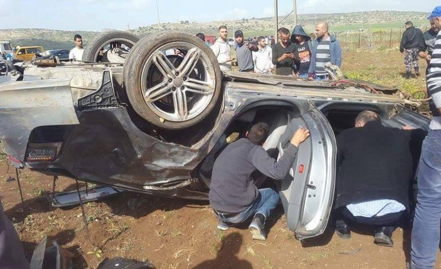 مصرع مواطنين في الضفة الغربية بسبب حوادث السير 