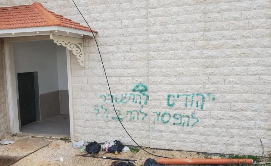 عصابات تدفيع الثمن الاسرائيلية تعتدي على مسجد في الجليل 