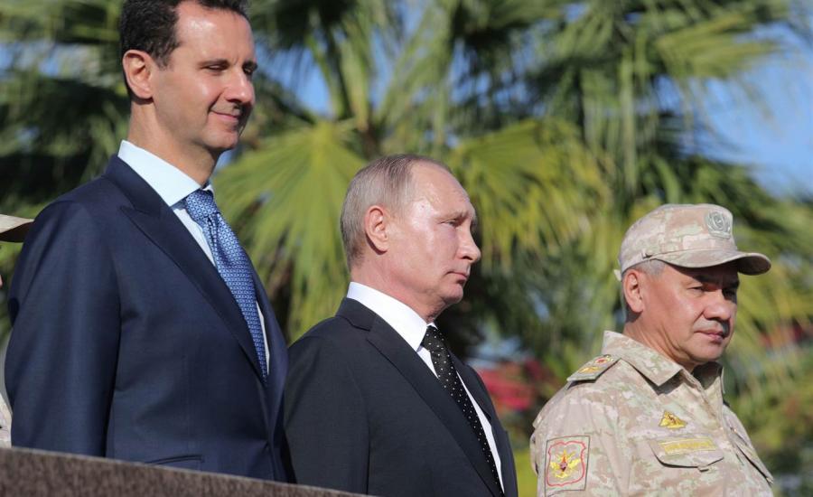 بوتين والجيش الروسي في سوريا 