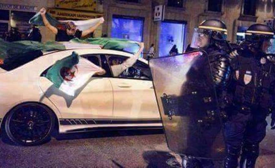 توقيف جزائريين بسبب الاحتفالات في فرنسا 