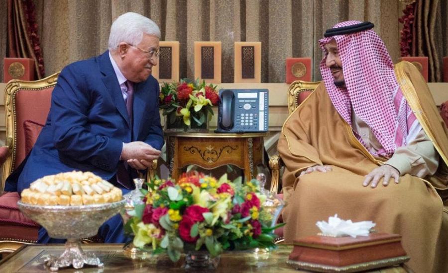 محمود عباس والملك سلمان 