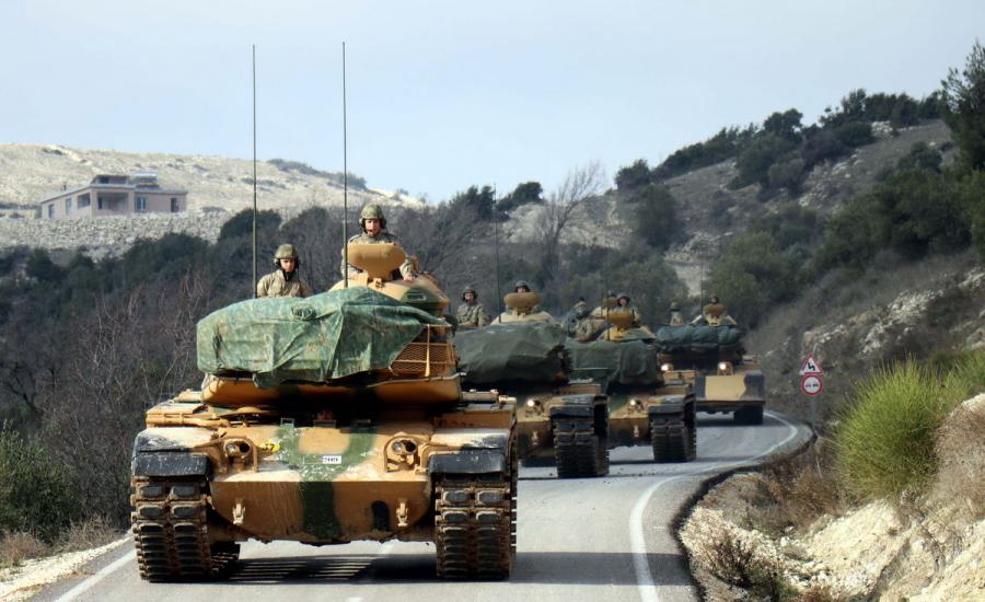 الجيش التركي يرسل تعزيزات الى سوريا 