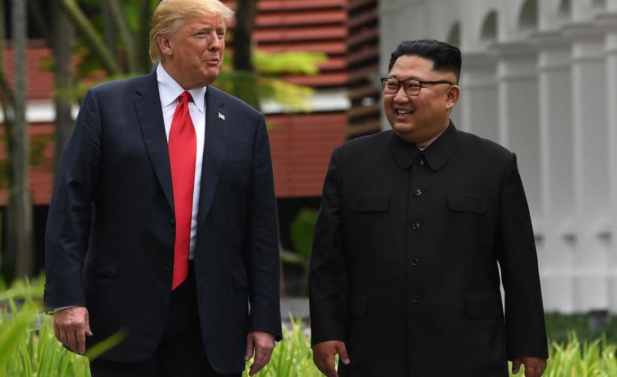 لقاء قمة بين الزعيم الكوري الشمالي وترامب 