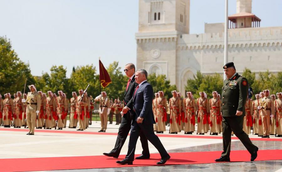 أردوغان والعاهل الأردني يدعوان لإطلاق مفاوضات سلام جديدة