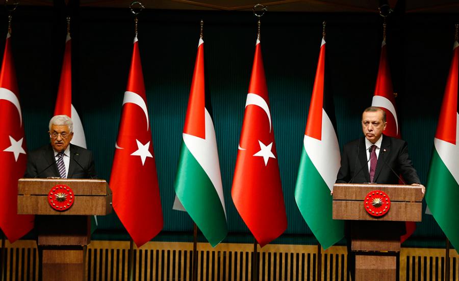 لقاء الرئيس عباس بأردوغان 