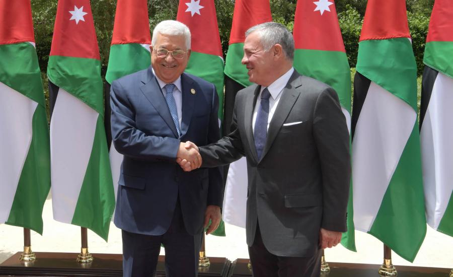 الرئيس يجتمع مع العاهل الاردني في عمان 