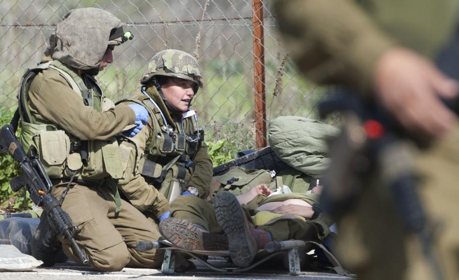 اصابة ضابط اسرائيلي على حدود غزة 