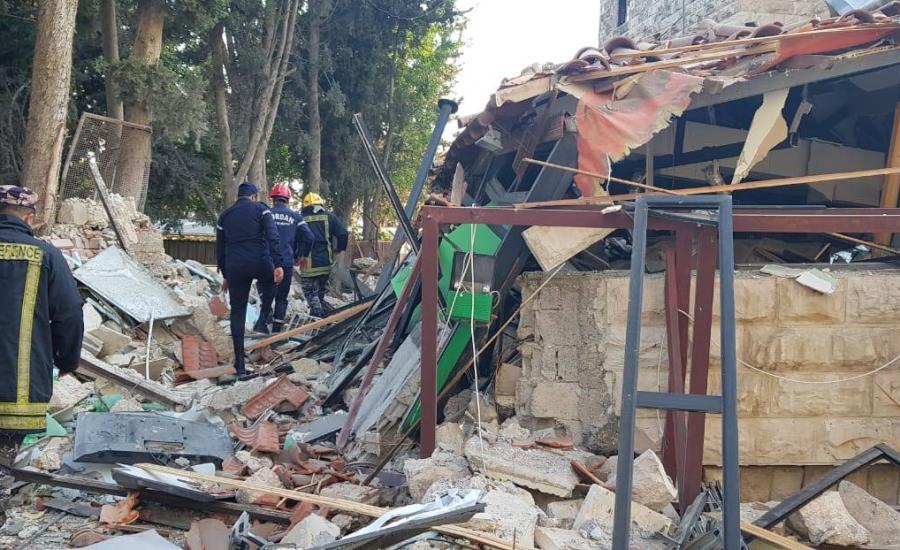 انفجار مطعم في العاصمة الاردنية عمان 