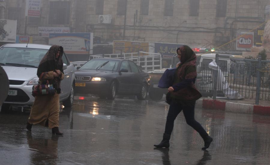 اعلى نسبة هطول مطري في فلسطين 