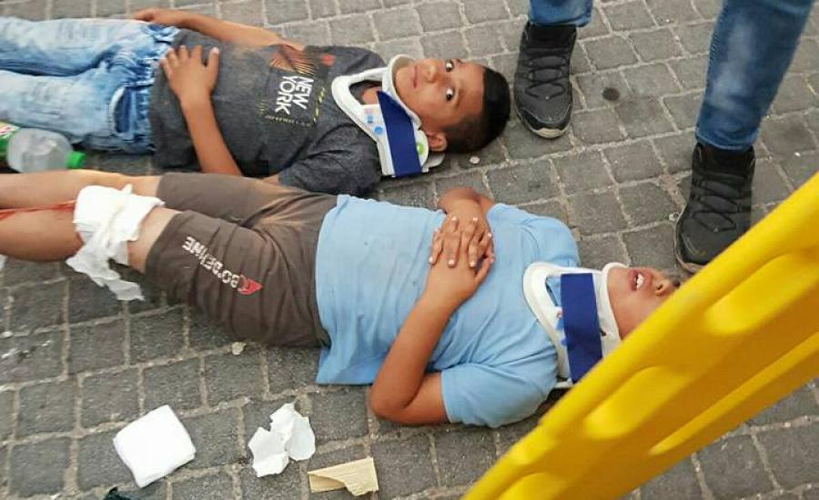 إصابة 4 أطفال بجروح بعد أن دهسهم مستوطن في سلوان بالقدس