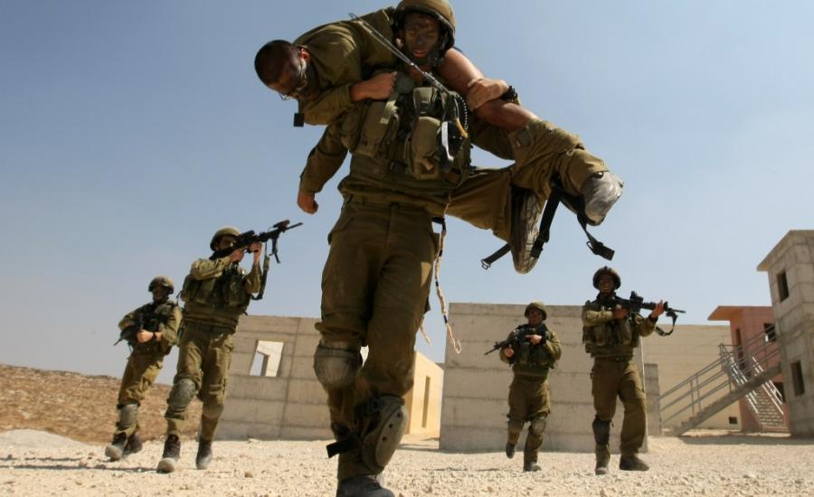 تدريبات اسرائيلية على الحدود مع غزة 
