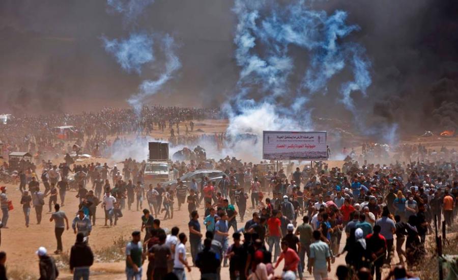 داخلية حماس تنفي طلبها من المتظاهرين إخلاء مخيمات العودة 