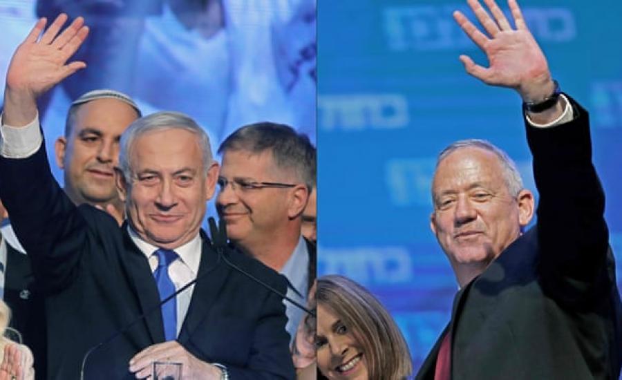 نتنياهو وغانتس وحكومة اسرائيلية جديدة 