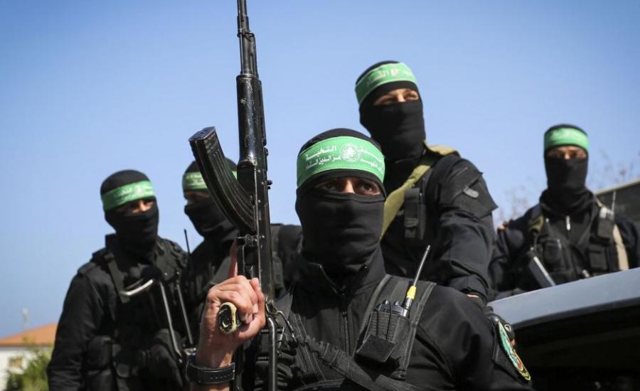 حماس وجنود الاحتلال على حدود غزة 