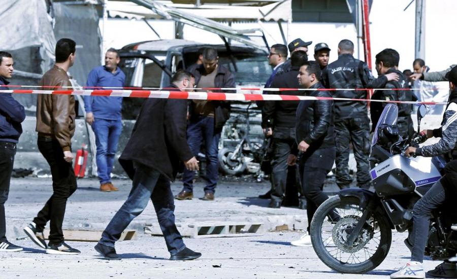 تفجير انتحاري قرب السفارة الامريكية في تونس 