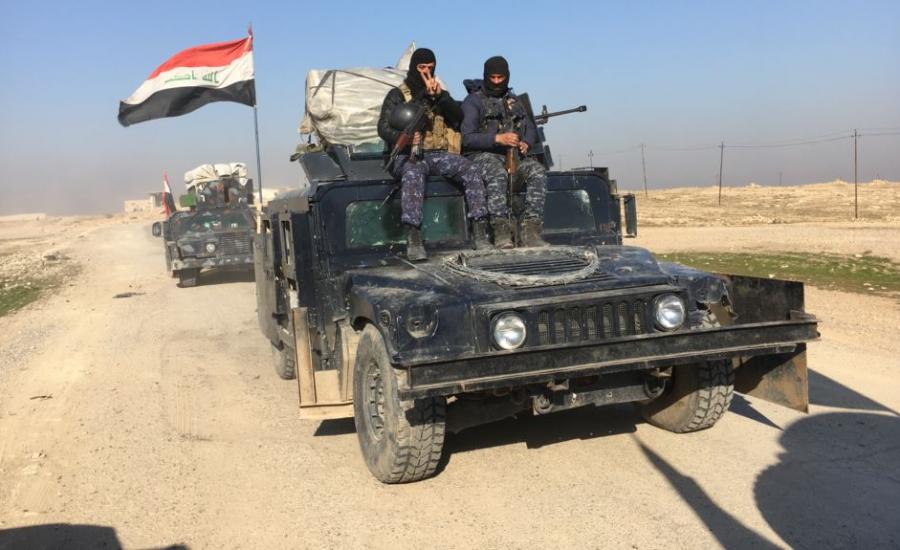 القوات العراقية وداعش في كركوك 